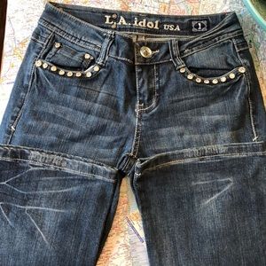 L.A. idol rhinestone jeans